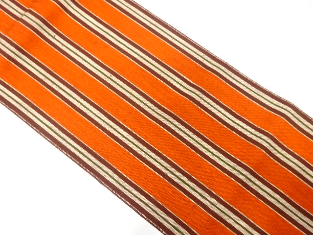JAPANESE NAGOYA OBI / TSUMUGI / WOVEN STRIPE